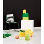 Brique de rangement 2, bleu clair, organisateur empilable en plastique, enfants/adultes